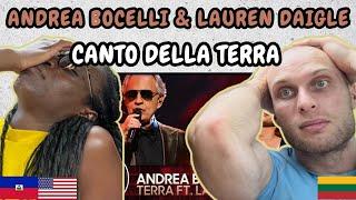 REACTION TO ANDREA BOCELLI & LAUREN DAIGLE - Canto della Terra (Live at The Tonight Show)