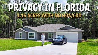 1+ ACRE: Touring A Florida NEW Home Surrounded By NATURE! NO HOA/CDD