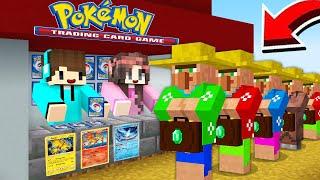 AKU DAN ISTRI BUKA TOKO KARTU POKEMON PALING LANGKA DI MINECRAFT !! AUTO LARIS MANIS