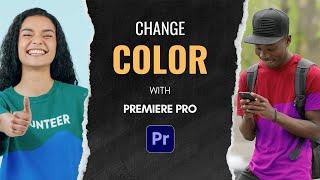 مش أي حد يغير اللون بالطريقة الصايعة دي في ادوبي بريمير برو || Change Color with premiere pro