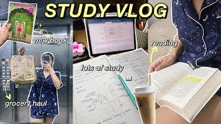 STUDY VLOG: studying, new book, deep cleaning, organising, honest skincare!⭐️