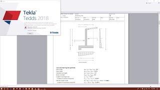 TEKLA TEDDS 2018: RETAINING WALL DESIGN EXAMPLE.