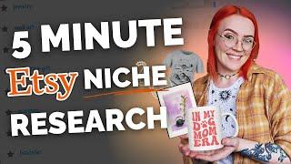 Profitable Etsy Niche Research in In 5 Mins FLAT! 