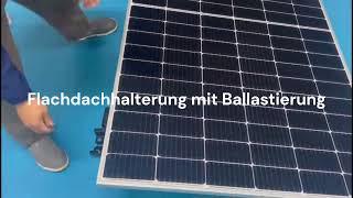 Ost-West und Süd Flachdachhalterung: Maximale Effizienz und Flexibilität für Ihre Solaranlage