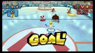 Classic Game Room - MARIO SPORTS MIX for Wii review, HOCKEY!