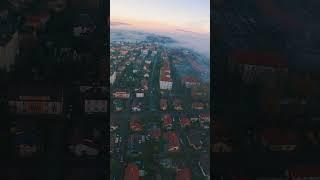 The fog above the city of Nowy Sącz | DJI Avata 2 shots #travel #djiavata120fps #colours