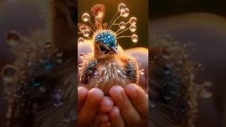 Cute adorable mystical peacock #cute #peacock #baby #shorts #rainforestmagic #magicalforestadventure