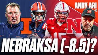 PICKING Nebraska vs Illinois | Dylan Raiola, Matt Rhule host Luke Altmyer, Bret Bielema in Lincoln