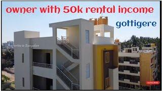 ₹85,000/- Rental income property/₹250 Lakhs/Gottigere/Properties in Bangalore