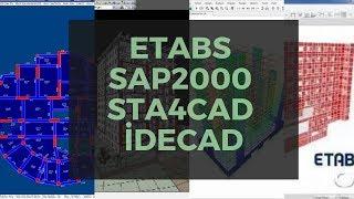 PART 1 - Etabs (SAP2000), İdecad ve Sta4CAD'in kıyaslanması (Comparison of PROs) / English Subtitles