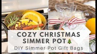  DIY CHRISTMAS SIMMER POT  | Cozy Scents & SIMMER POT GIFT BAG Tutorial!