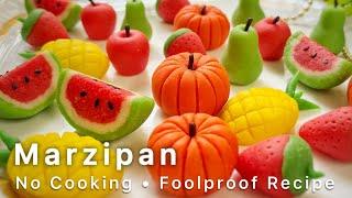 Quick No-Cook Marzipan Recipe | Foolproof Marzipan Fruits | Christmas Recipes