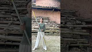 Kungfu china master 25/Hướng dẫn múa gậy #霞光腊月#kungfu #wing chun