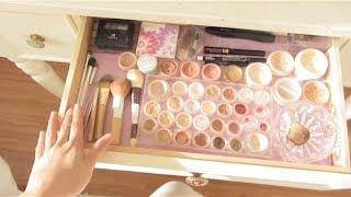 ASMR Makeup Collection and Vanity Dresser Tour - Fairy Char