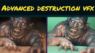 Demon detective | Advanced destruction VFX Breakdown Cinema 4d,turbulence fd and after effects