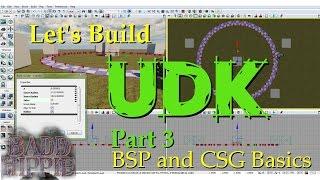 UDK (Unreal Development Kit) 03 -  BSP and CSG Basics - Part A