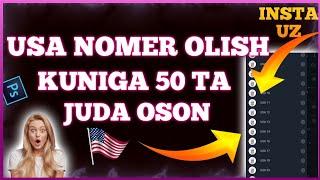 USA NOMER OLISH // CHEKSIZ XATOSIZ HAMMA OLADI ENDI KUNIGA 50 TA