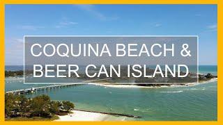 Coquina Beach Anna Maria Island Florida / Long Boat Key Beer Can Island / Jewfish Key Aerial View