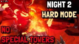 SOLO NIGHT 2 HEXSCAPE EVENT HARD MODE WITH NO SPECIAL TOWERS | Roblox Tower Defense Simulator TDS