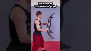 we found the ULTIMATE Reverse Grip Sword?! #sword #meme #startrek