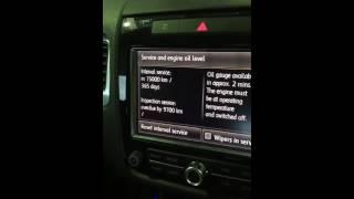 VW Touareg service light reset if overdue.