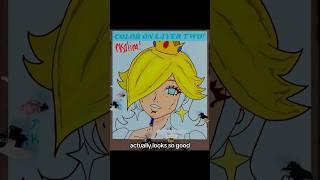 coloring rosalina ! #roblox #robloxspraypaint #supermario #rosalina #coloring #art #drawing