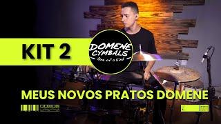 Testando meus NOVOS PRATOS da DOMENE CYMBALS | KIT 2 (WORSHIP e WOX)