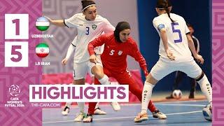 HIGHLIGHTS | Uzbekistan vs IR Iran | MD1| CAFA WOMEN'S FUTSAL CHAMPIONSHIP 2024