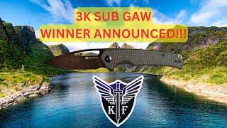 3K SUB GAW WINNER ANNOUNCED!! CONGRATULATIONS AND THANK YOU ALL SO MUCH!!!