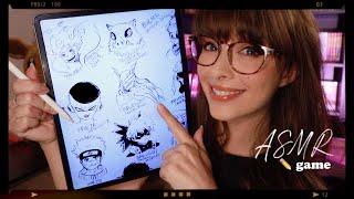 ASMR ️ Drawing YOUR Favourite Characters! ((Game)) iPad Sketching, Writing & Whisper Rambles