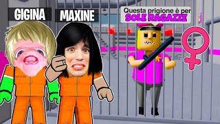 EVADIAMO DALLA PRIGIONE PER SOLE RAGAZZE con LA POLIZIOTTA SORELLA di BARRY su ROBLOX!!