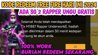 KODE REDEEM FREE FIRE TERBARU 13 April 2024 HARI INI - M1887 RAPPER UNGU 2024 GRATIS