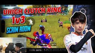 PUBG Mobile Malaysia : UHigh Clutch King 1v3 scrim room