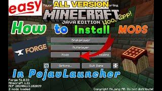 HOW TO ADD or INSTALL MODS IN POJAV LAUNCHER | Install any mod in Minecraft Java | 100% working