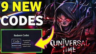 UPDATE A UNIVERSAL TIME CODES IN NOVEMBER 2024 | ROBLOX CODES NOVEMBER 2024