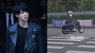 Riding a Motorcycle Alone, Jin BTS Spotted in Nonsan on His Way to Jimin BTS's Military Camp!