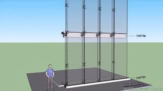 Construction Sequence of Spider Glazing Curtain Wall