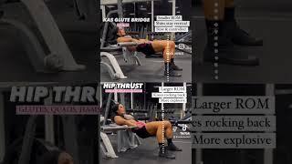 What’s the difference?KAS GLUTE BRIDGE vs HIP THRUST