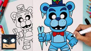 How To Draw Freddy Frostbear | Five Nights at Freddy's