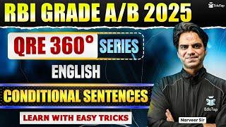 Conditional Sentences | RBI Grade B Phase 1 English Free Online Classes 2025|RBI Grade B Preparation