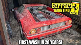 Abandoned Supercar: Ferrari 512bb | First Wash in 28 Years! | Car Detailing Restoration