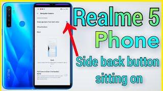 Realme 5 Phone side back Setting on..#rajuhelp24 #setting #phone #phone #realme