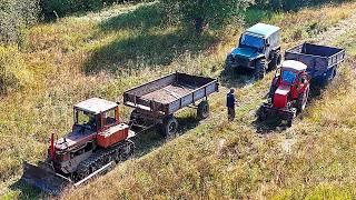 СРОЧНО ВЫЗЫВАЮ ТРАКТОРА ДТ-75 и Т-40! ВЫВОЗИМ ТОННЫ МЕТАЛЛА из ЛЕСА! ОТОРВАЛО КОЛЕСО на ТЕЛЕГЕ! ЧП