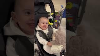 Baby Receives a Bear From Uncle Craig at the Airport  #shorts