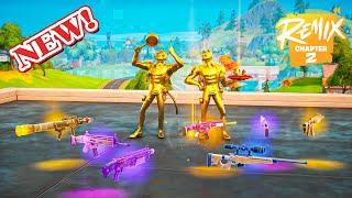 Golden Meowdas Duo vs NEW OG MYTHIC WEAPONS ( NEW! Fortnite OG Chapter 2 Remix )