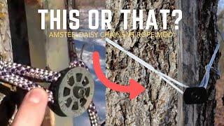 Rope Mod Vs  Amsteel Daisy Chain: BEST Climbing Stick Attachment Method?