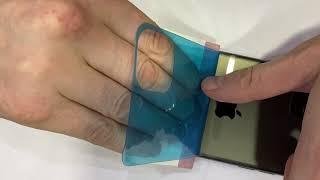 Установка гидрогелевой пленки на iPhone 11 Pro