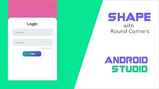 Shape with Round Corners Android Studio | Ui Design