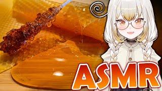 【Binaural ASMR】Extremely Satisfying Honey Sounds To Relax To  Soft Whispers ~ Handcam 