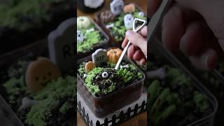 Graveyard Dirt Cake Containers 🪦 VLOGTOBER DAY 17 #baking